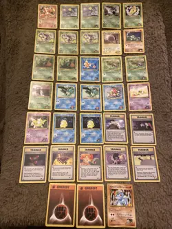 Pokemon Gym Challenge 33 Card Lot - Rare Uncommon Giovanni Brock Misty Challenge - Image 1