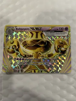Pokemon TCG Beheeyem Break XY Black Star Promos Holo Card 2016 XY135 - Image 1