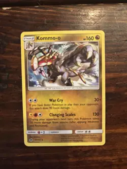 Pokemon TCG Kommo-o Card Crimson Invasion, Regular Rare, Card 77/111 - Image 1