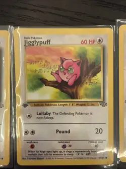 Jigglypuff 1st Edition Jungle Card 54/64 Near Mint Condition X4 - Image 3