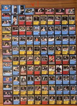 WWE WWF LOT OF RAW DEAL 725+ CARDS, 350+ Unique NM+ Pictured Duplicates - Image 1