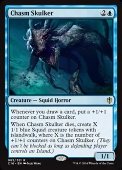 Mint/Near-Mint, French - 4 x MTG Chasm Skulker Commander 2016 - Image 1