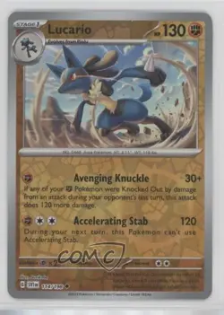 Lucario Reverse Foil Pokemon Scarlet & Violet Base Set SV1 #114 - Image 1