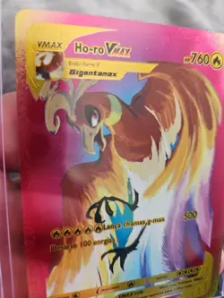 Ho Ro Vmax Rainbow Foil Fan Art Vinyl Collector Pokemon Card - Image 3