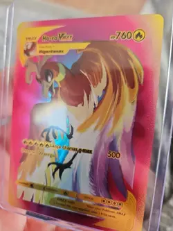 Ho Ro Vmax Rainbow Foil Fan Art Vinyl Collector Pokemon Card - Image 4