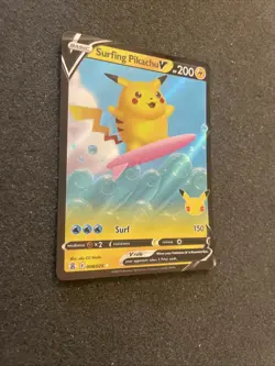 Surfing Pikachu V 006/025 Celebrations NM Ultra Rare Pokemon Card - Image 3