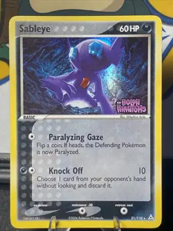 Pokemon TCG Sableye 31/110 Holon Phantoms Reverse Holo Rare Stamped - Image 1