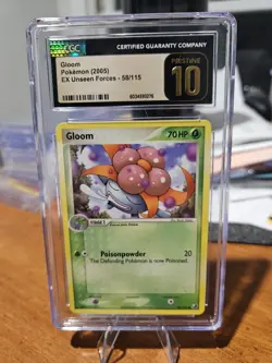 Pokemon TCG Gloom #58 Ex Unseen Forces CGC Prisitine 10 - Image 1