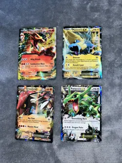 Pokemon TCG Lot Rayquaza EX 75/108 Charizard EX 12/106 Groudon EX Manectric EX - Image 1