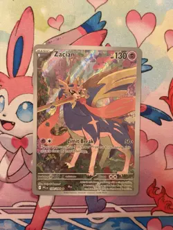 Zacian 100/094 IR - Phantasmal Flames Pokemon TCG - Image 1
