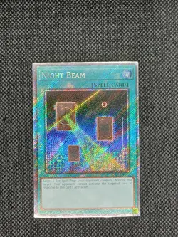 YuGiOh! - Night Beam RA04-EN182 Platinum Secret Rare 1st Edition Near Mint - Image 1