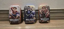 One Piece Tin Pack Set Vol 2| Factory Sealed 3 TIN LOT IN HAND Ready To Ship - Image 1