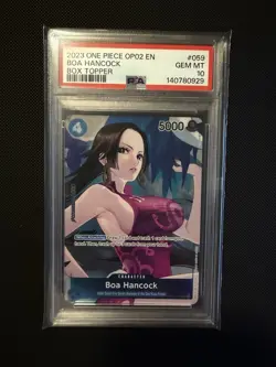 One Piece Boa Hancock OP02-059 Paramount War Box Topper - PSA 10 - Image 1
