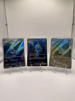 Pokemon TCG SV 151 Blastoise SAR Wartortle IR Squirtle IR Lot - Image 1