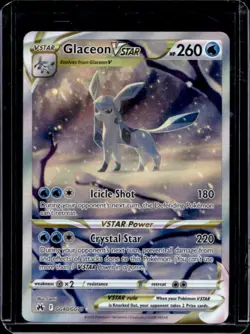2023 Pokemon SWSH Crown Zenith Glaceon VST Galarian Gallery #GG40/GG70 - Image 1