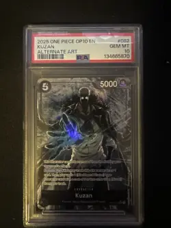 One Piece TCG Kuzan OP10-082 Royal Blood Alt Art PSA 10 Gem Mint English - Image 1