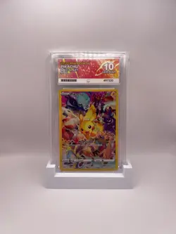 Pokemon Pikachu TCG Holo Card Secret, 160/159 Crown Zenith Edition Graded Ace 10 - Image 1