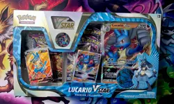 Pokemon TCG Lucario VSTAR Premium Collection Box - Factory Sealed (Read Below) 820650851247 - Image 1