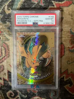 Dragonite 2000 Pokemon Topps Chrome SPECTRA PSA 10 Gem Mint - Image 1