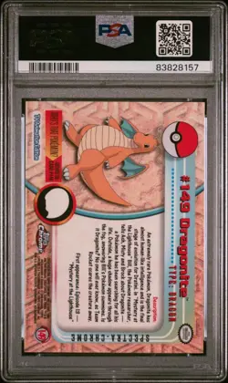 2000 Pokemon Topps Chrome Dragonite #149 Spectra Chrome PSA 10 GEM MINT *POP 12* - Image 2