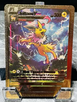 Jolteon Vmax SWSH264 Gold Display Card Pokemon TCG - Image 1