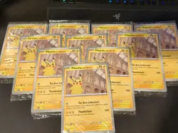 Pokemon Pikachu At The Museum Giant Promo Card Sealed X10 CARDS! - Image 1