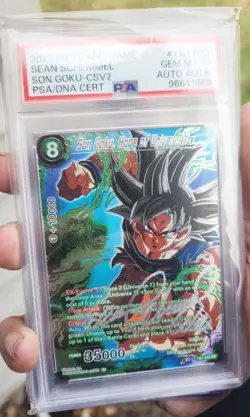 Bandai Dragon Ball Super Card Game Son Goten SCR Foil FB08-121 Battle Card - Image 1