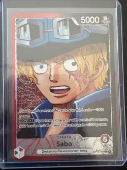 One Piece TCG OP13-004 Sabo Alt Art Leader AA Card Game CCG English - Image 1