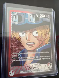 One Piece TCG OP13-004 Sabo Alt Art Leader AA Card Game CCG English - Image 2