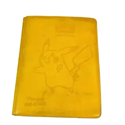 Pikachu Laser Engraved Pokemon Card Binder w/ 300+ cards can hold 360 cards - Image 1