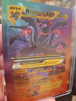 M Hydregion EX Rainbow Foil Fan Art Vinyl Collector Pokemon Card - Image 3