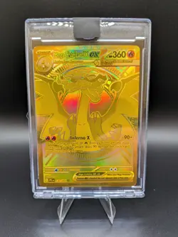 Pokemon TCG Phantasmal Flames Mega Charizard X EX #130/094 GOLD - RAW - Image 1