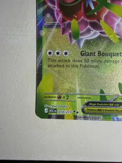 Pokemon Mega Meganium EX Holo 010/217 Grass Type Stage 2 360HP - Image 2