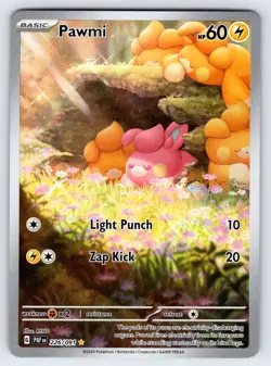 Pawmi 226/091 2024 Paldean Fates Pokemon Card TCG Shiny Ultra Rare Holo - Nm - Image 1
