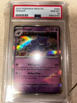 2023 POKEMON MEW EN-151 094 GENGAR Holo Rare PSA 10 GEM MINT. - Image 1