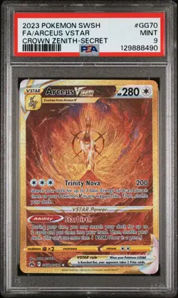2023 POKEMON SWORD & SHIELD CROWN ZENITH SECRET FULL ART/ARCEUS VSTAR PSA 9 - Image 1