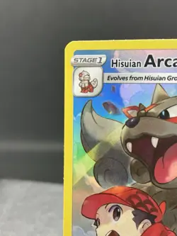 Pokemon Hisuian Arcanine Trainer Full Art Ultra Rare #TG08 Lost Origin - Image 3