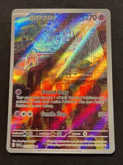Pokemon TCG Drowzee Scarlet & Violet Base Set Holo Illustration Card 210/198 - Image 2