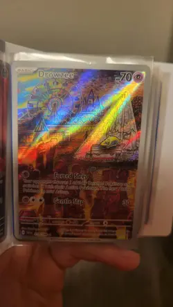 Pokemon TCG Drowzee Scarlet & Violet Base Set Holo Illustration Card 210/198 - Image 1