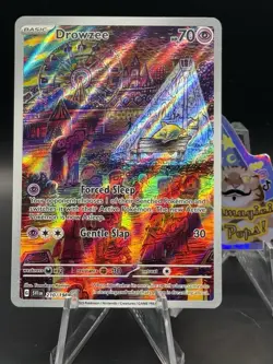 Pokemon TCG Drowzee Scarlet & Violet Base Set Holo Illustration Card 210/198 - Image 1