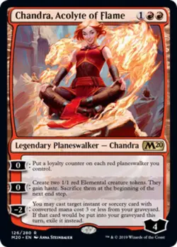 x1 Chandra, Acolyte of Flame R MTG Core Set 2020 M/NM, English - Image 1