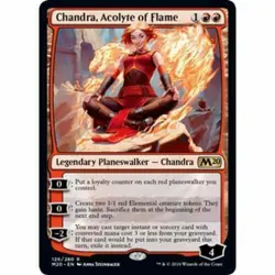 MTG Chandra, Acolyte of Flame Core Set 2020 RARE NM/M - Image 1