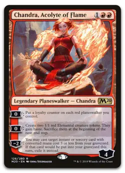 Chandra, Acolyte of Flame #126 (NM) Core Set 2020 M20 Magic MTG - Image 1