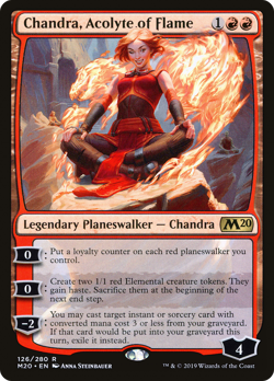 Chandra, Acolyte of Flame #126 (MP) Core Set 2020 M20 Magic MTG - Image 1