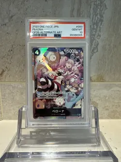2023 One Piece OP06 Japanese Persona Alt Art PSA 10 - Image 1