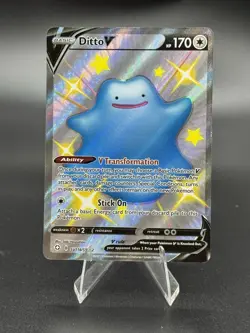 Ditto V - SV118/SV122- Shining Fates - Shiny Vault Rare - MP - Pokemon TCG Card - Image 1