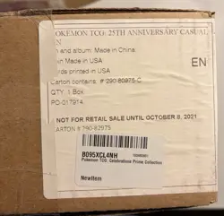 Pokemon TCG 25th Anniversary Celebrations Prime Collection Box 820650809750 - Image 2