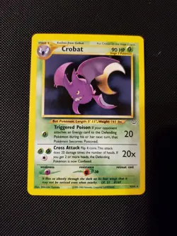 Pokemon TCG Crobat Neo Revelation Holo Rare Card 4/64 Unlimited - Image 1