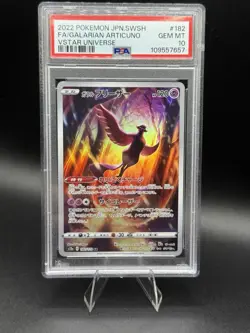 PSA 10 Gem Mint JPN Galarian Articuno AR s12a VStar Universe 182/172 Pokemon - Image 1