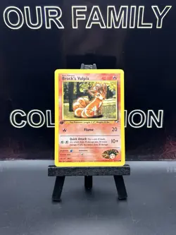 Pokemon TCG Gym Heroes 73/132 BROCK'S VULPIX 1st Edition Regular WOTC LP - Image 1
